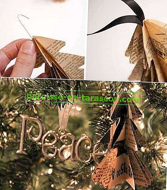 mini božićno drvo-papir